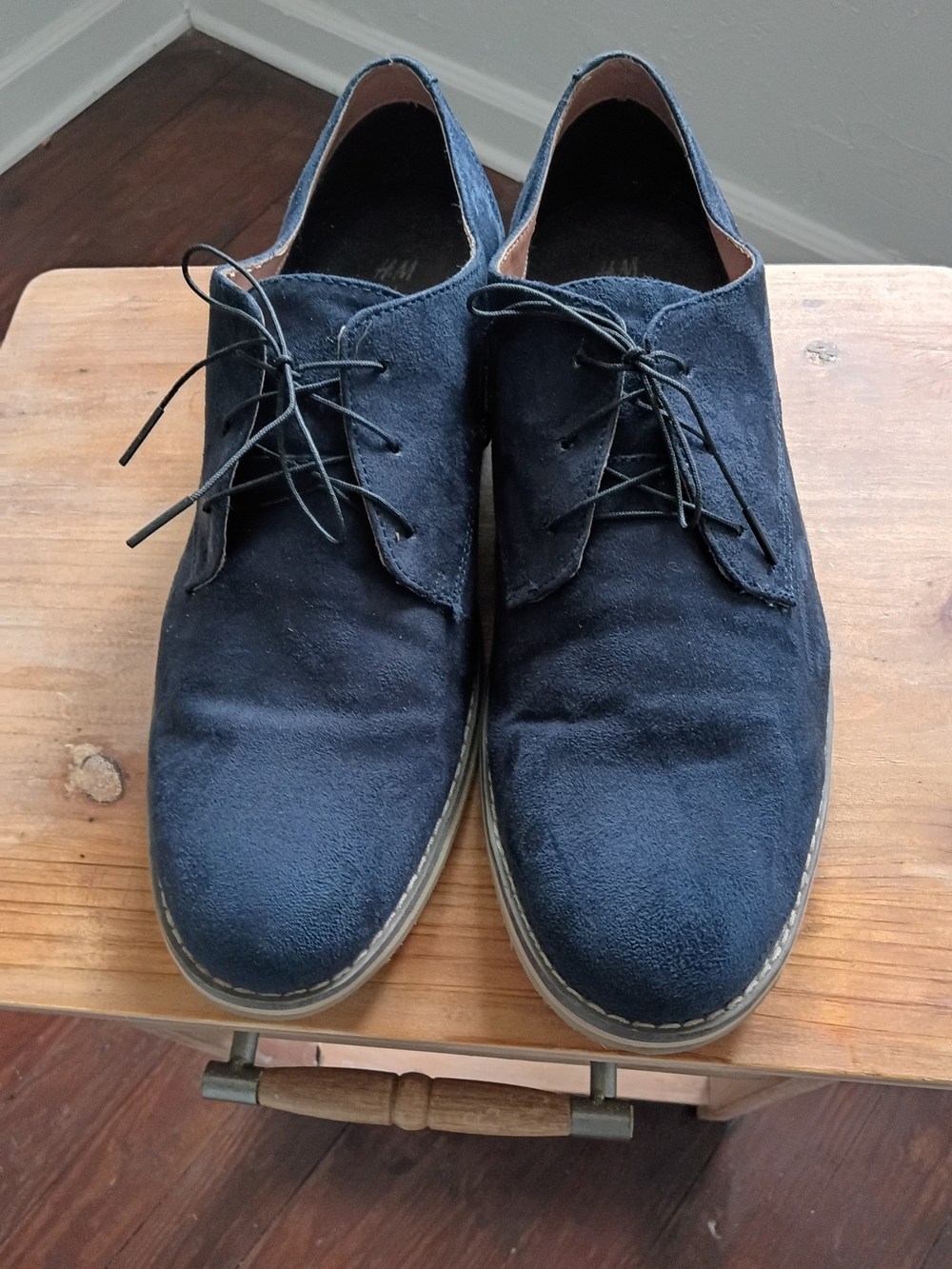 H&M Navy Suede Chukka Boots